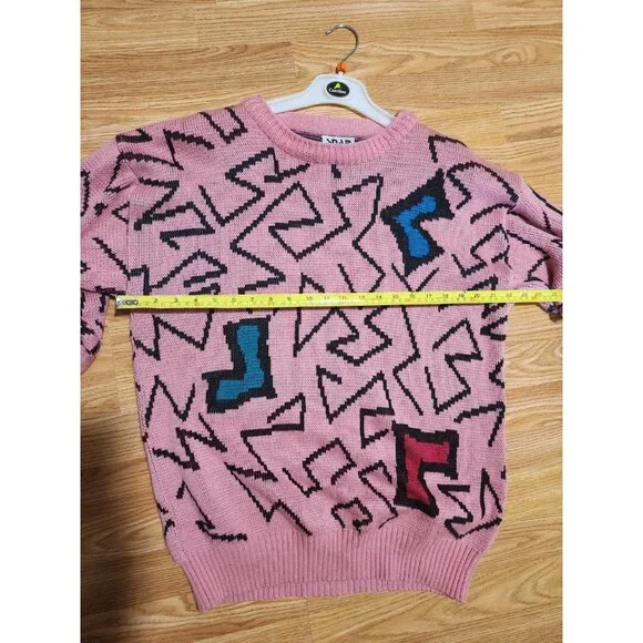 Snap Internationale Vintage Sweaters 90's Pink Size Large Pre-Owned - Picture 4 of 7